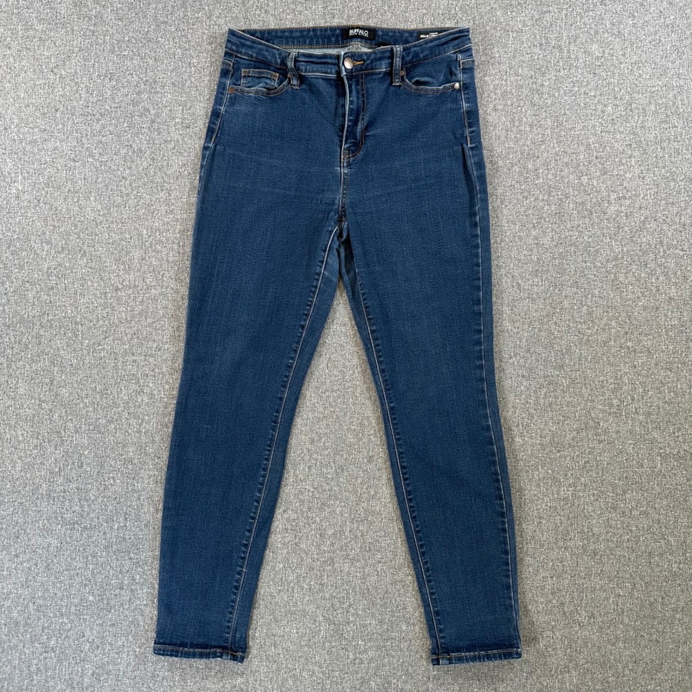 Buffalo Jeans Womens 8 Mollie High-Rise Stretch Skinny Dark Blue David Bitton